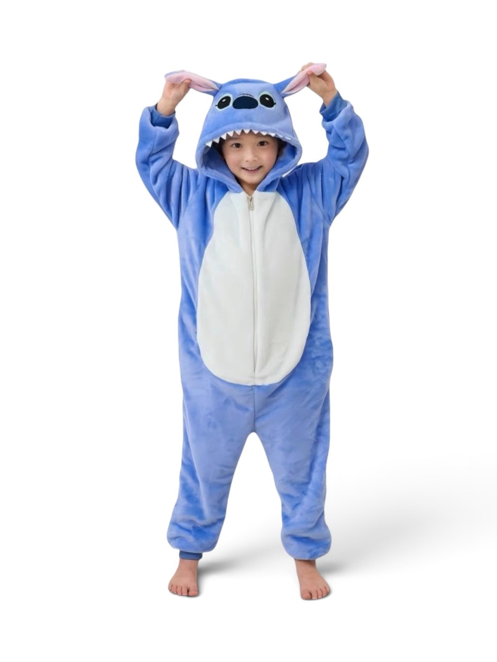 NWT Stitch Plush Hooded Plush Fleece Onesie Pajamas Unisex Kids  🛍️ 2/$10•3/$12
